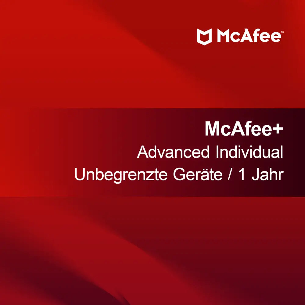 McAfee + Advanced Individual - Unbegrenzte Geräte - 1 Jahr
